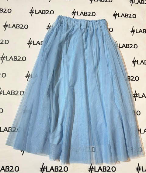 Gonna tulle celeste