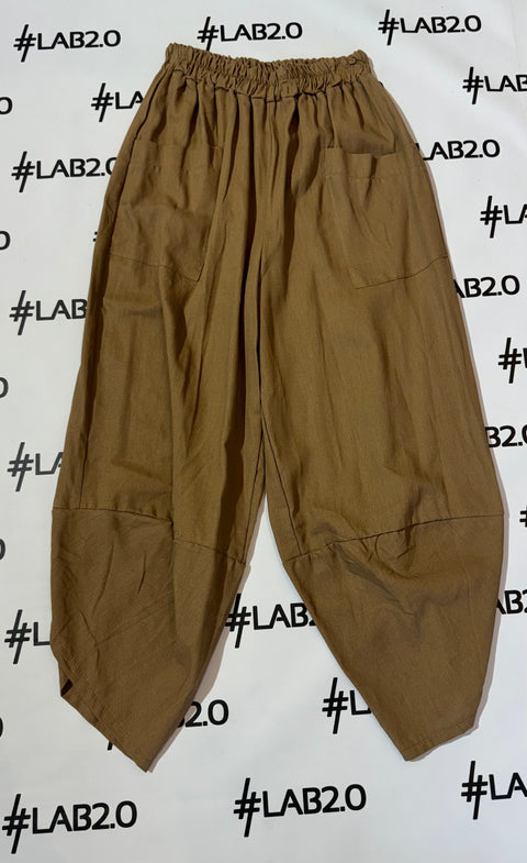 Pantalone Lino Tabacco