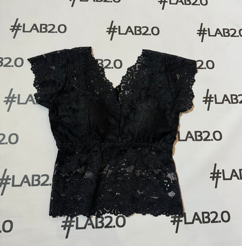 Bralette Manica Nera
