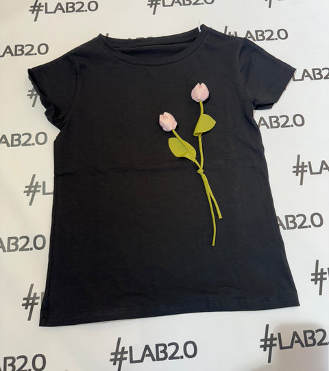 T-shirt Boccioli nera