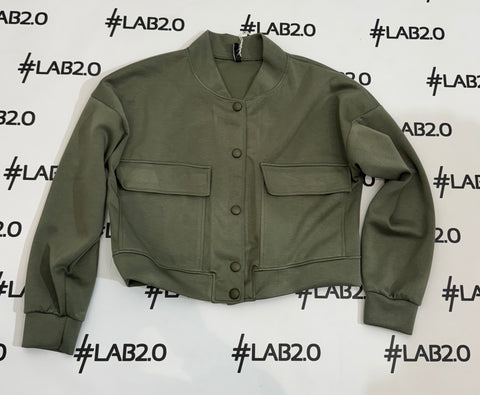 Bomber Gaia Spring Militare Curvy