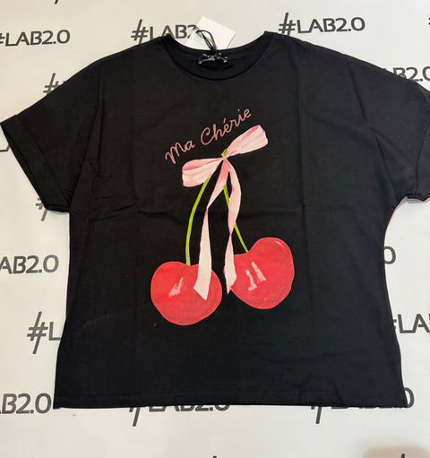 T-Shirt Cherì Nera