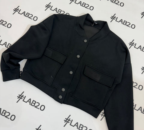 Bomber Gaia Spring Nero Curvy