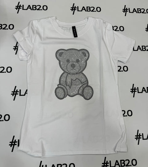 T-shirt Bear White