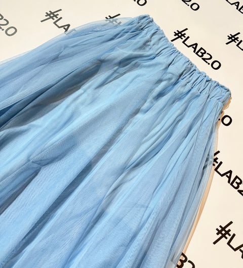 Gonna tulle celeste