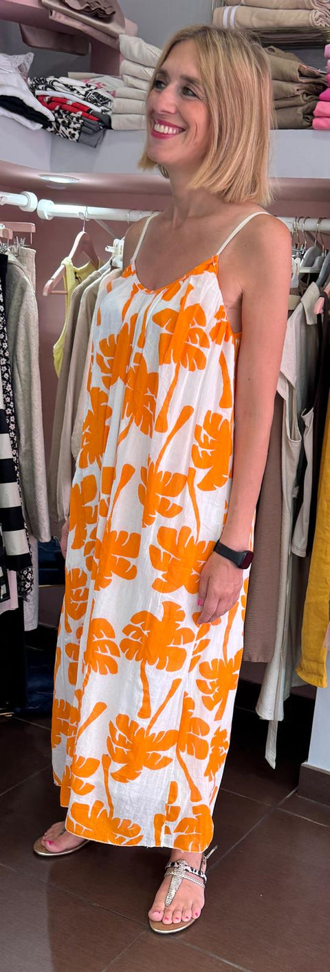 Abito Boho Orange