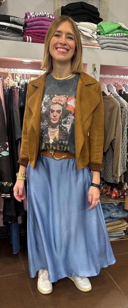 T-shirt Frida delavè