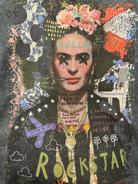 T-shirt Frida delavè