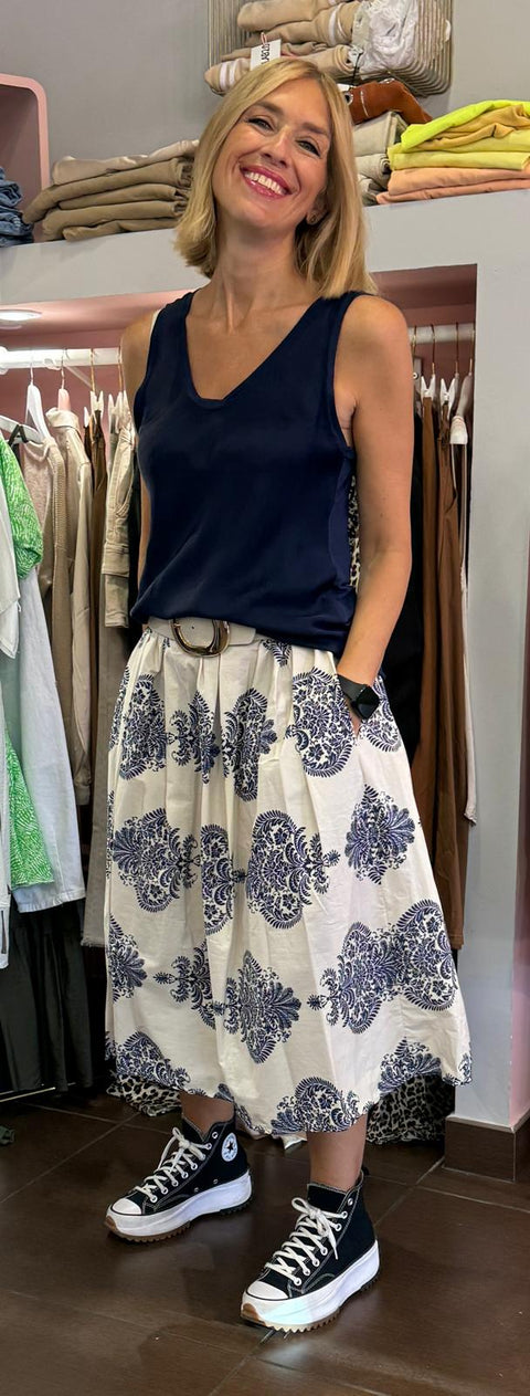 Canottiera Bia Blue