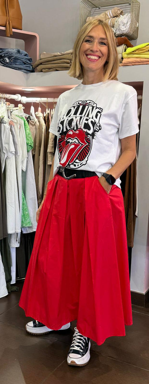 T-Shirt Rolling Bianca
