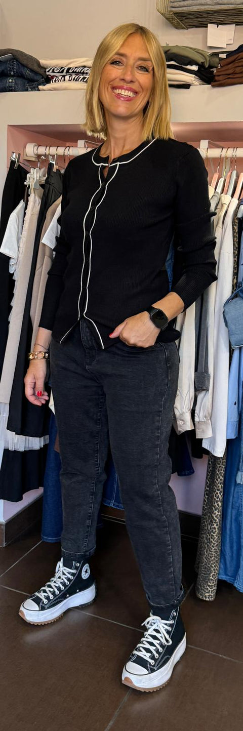 Cardigan Chic Nero