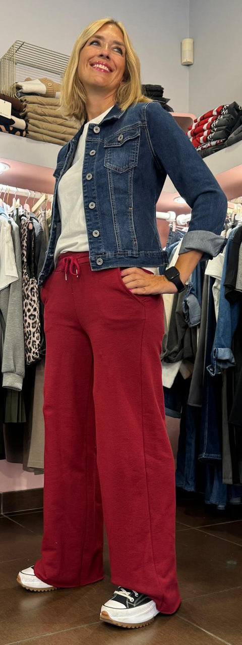Pantalone tuta Katy Bordeaux
