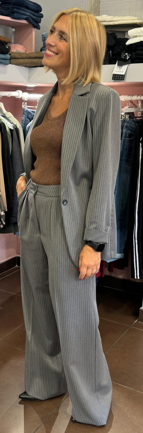 Completo Gessato Lurex