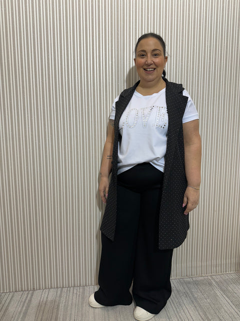 Gilet Ellen Nero Curvy