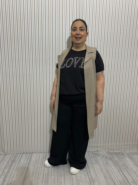 T-Shirt  Daniela Nera Curvy