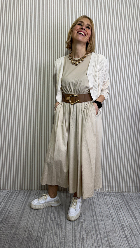 Abito Catia Beige Curvy