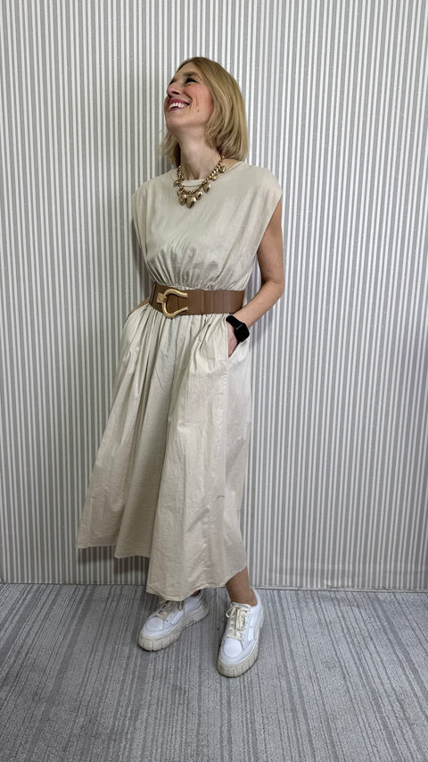 Abito Catia Beige Curvy