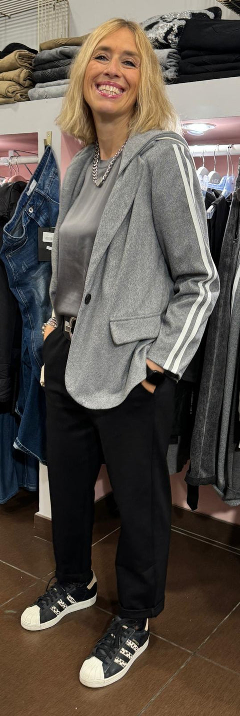 Blazer Spinato Grigio