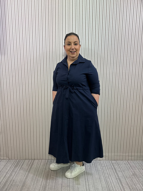 Abito Clarissa Blu Curvy
