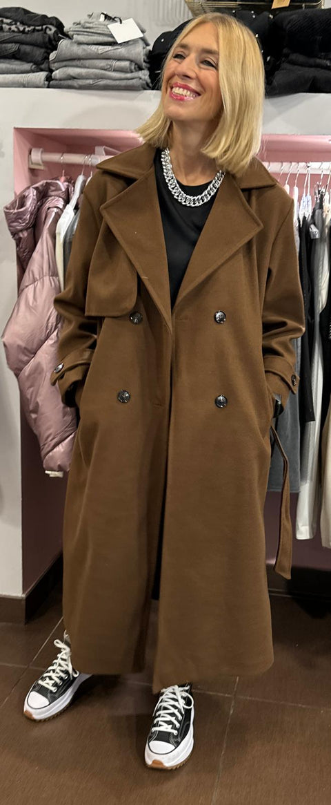 Cappotto Charlotte Marrone