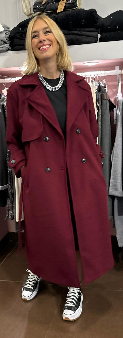 Cappotto Charlotte Bordeaux