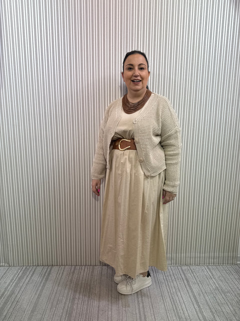 Abito Catia Beige Curvy