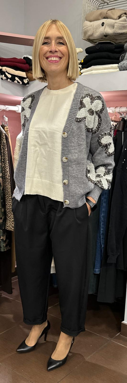 Cardigan Camy Grigio