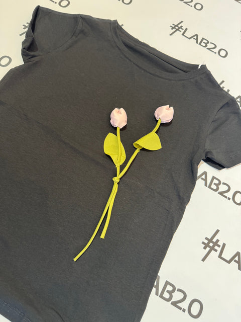 T-shirt Boccioli nera