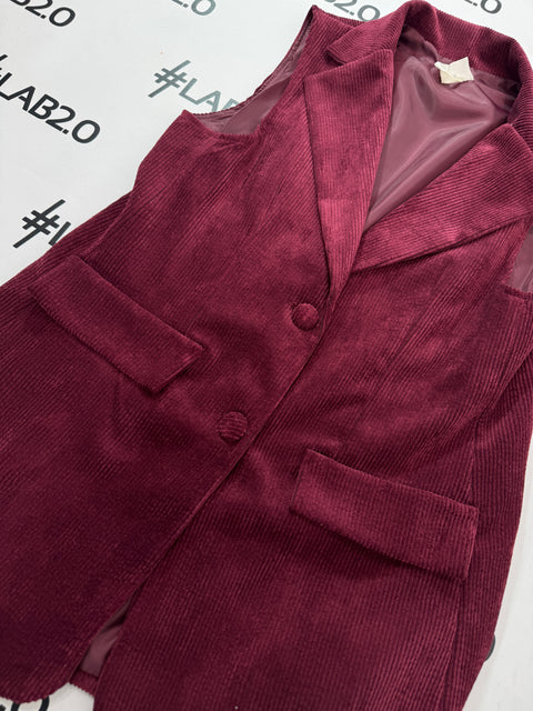Blazer Smanicato Bordeaux
