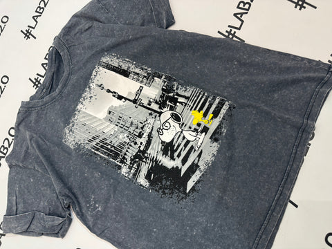 T-shirt Snoopy City Delavè