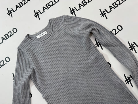 Basic Girocollo Grigio