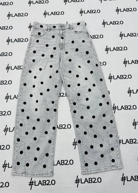 Jeans Pois Grigio
