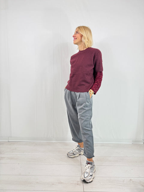 Maglioncino Maddalena Bordeaux