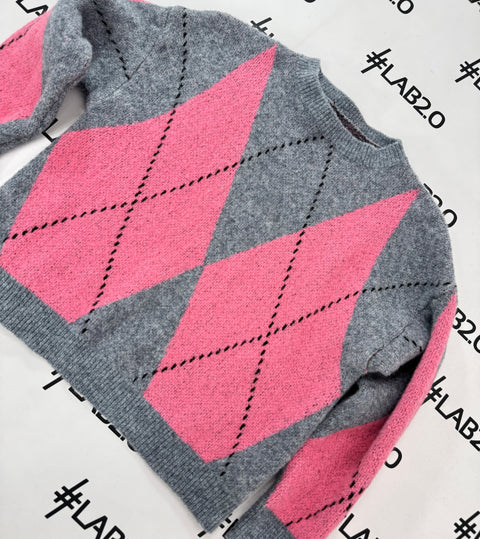 Maglione Diana Grigio Rosa