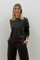 Felpa Rhianna Marrone