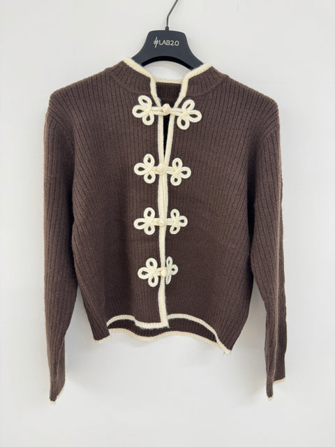 Cardigan Japan Marrone