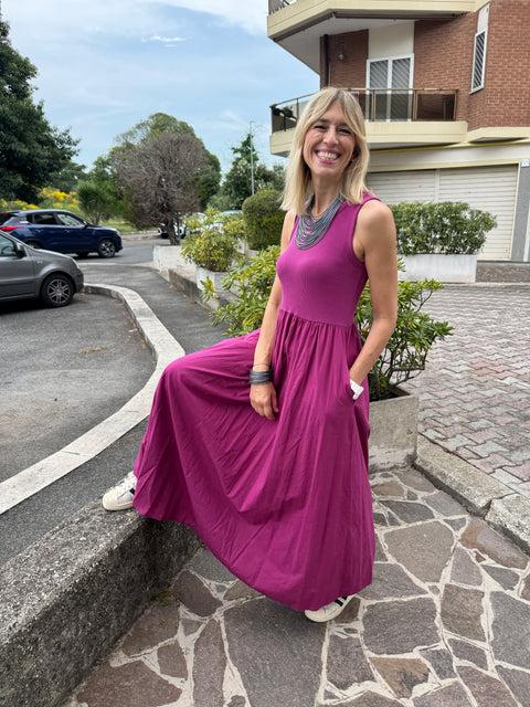 Raspberry Angela Dress