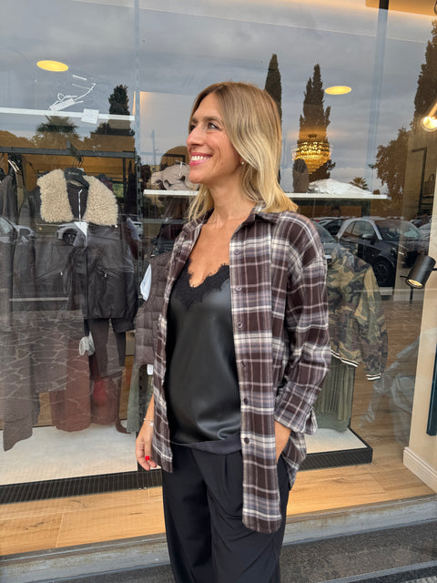 Camicia Enrica Marrone