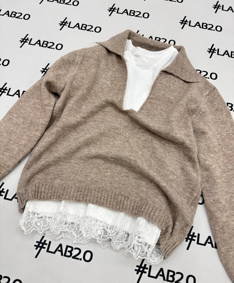 Maglione Clotilde Beige