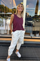 Pantalone  Ada COTTON Panna
