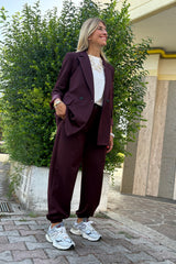 Pantalone Ginevra Prugna