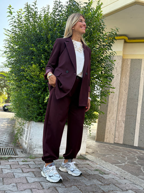 Pantalone Ginevra Prugna