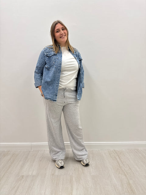 Giacca Denim Strass