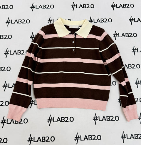 Polo Arisa Marrón Rosa