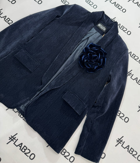 Blazer Velvet Blu