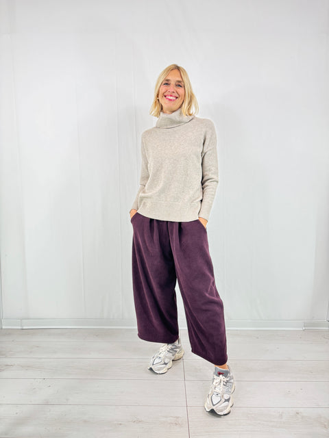 Pantalone Cleo Prugna