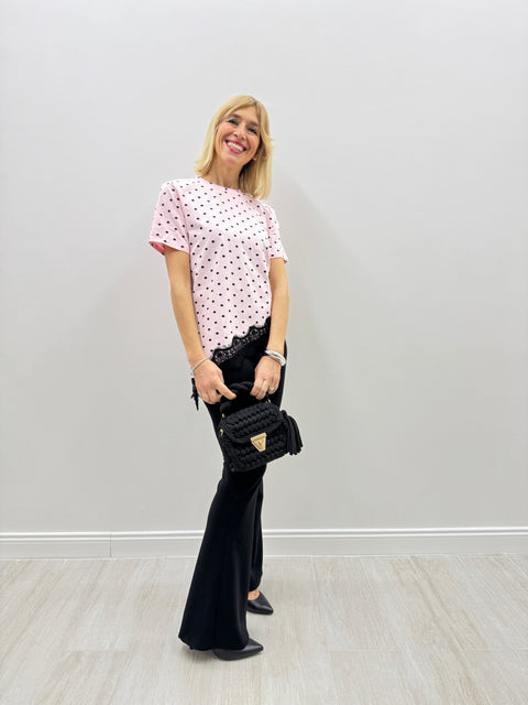 T-Shirt Piz Pois Rosa