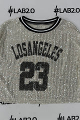 T-shirt Number Paillettes