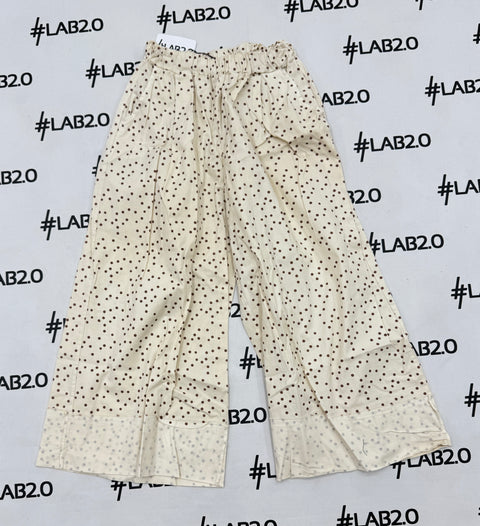Pantalone Mini Pois Panna