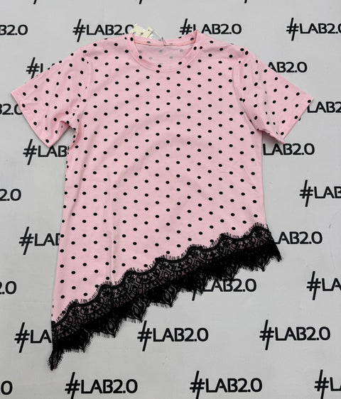T-Shirt Piz Pois Rosa